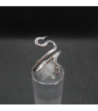  R002143 Handmade Sterling Silver Ring Snake Genuine Solid Stamped 925 Empress